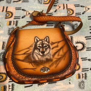 Vintage Wolf Purse